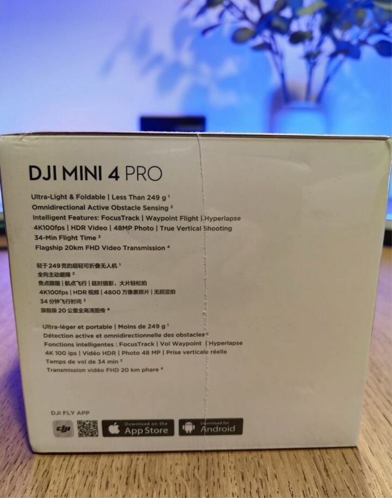 Запечатанный квадрокоптер Dji Mini 4 Pro с [RC-N2]