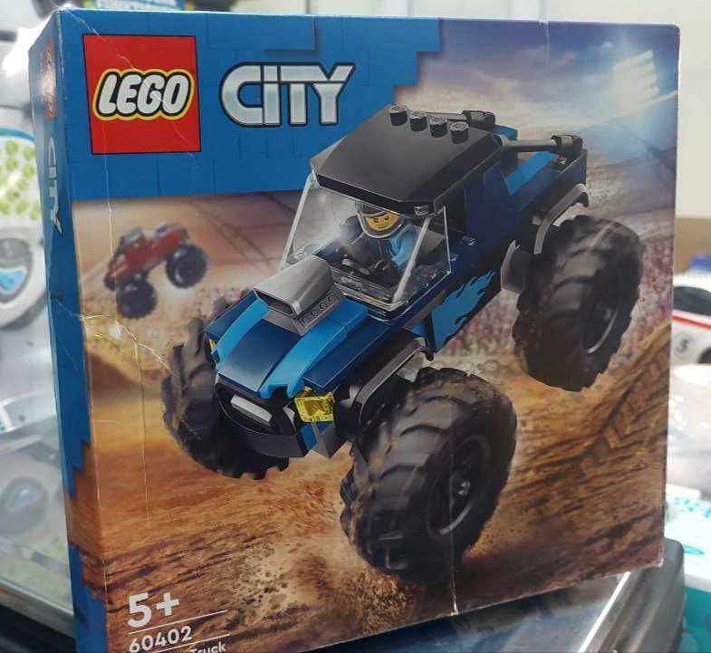 Конструктор Lego City Monster Truck 60402, 14 части, цвят: син