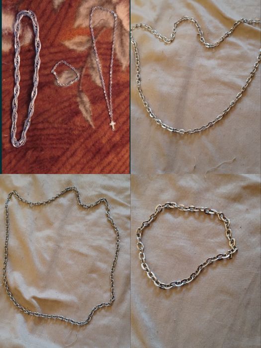 Цепочки браслет, кольца не чернеют. Не серебро гарантия.