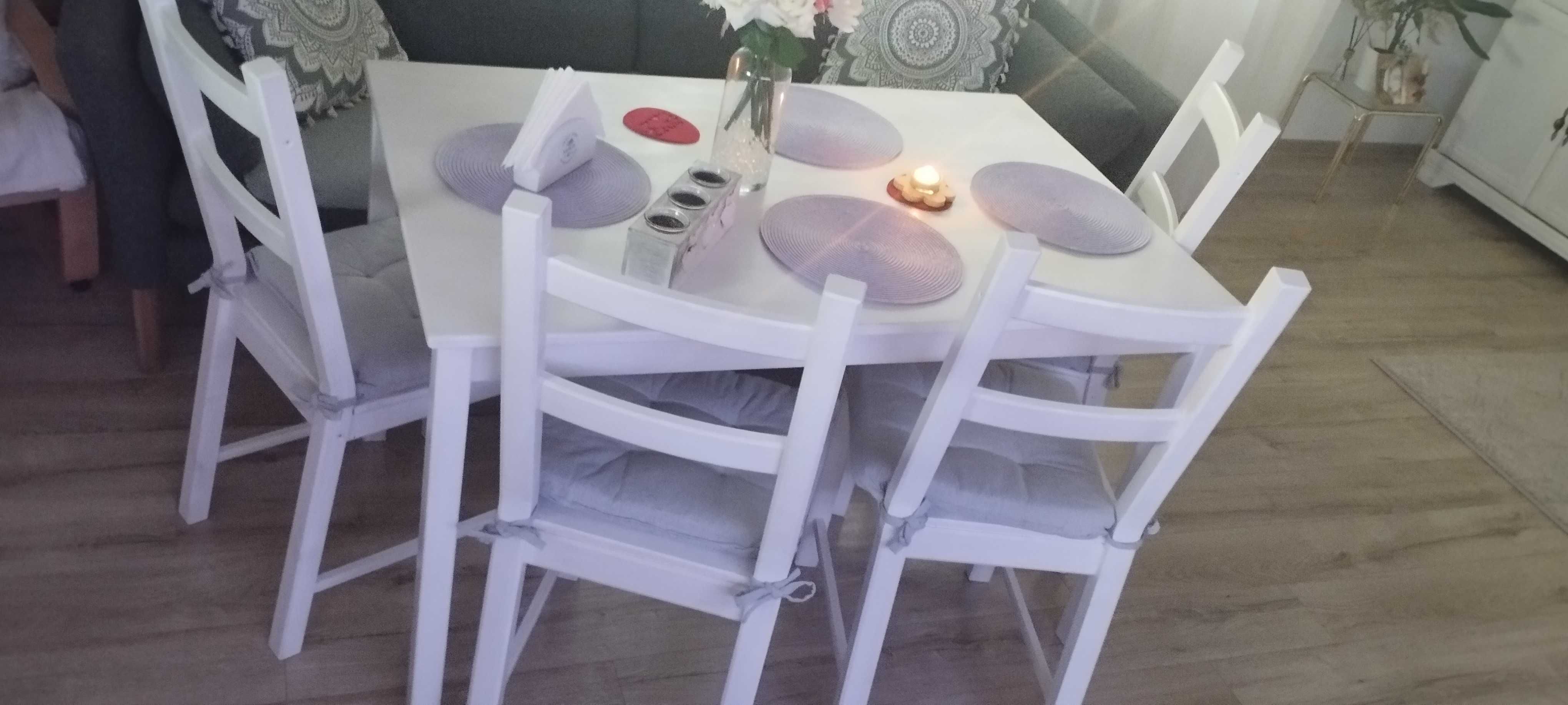 Set Masa și 4 scaune, Alb