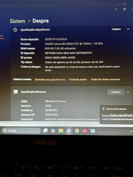 Laptop Asus  E510