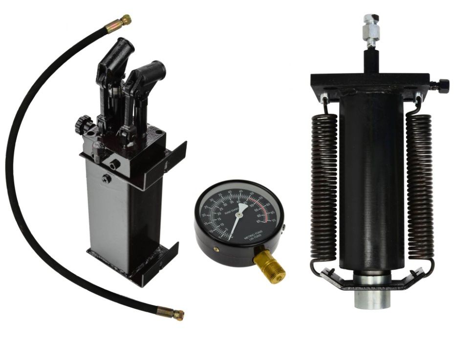 К-кт двускоростна помпа, цилиндър и манометър за хидравлична преса 50Т