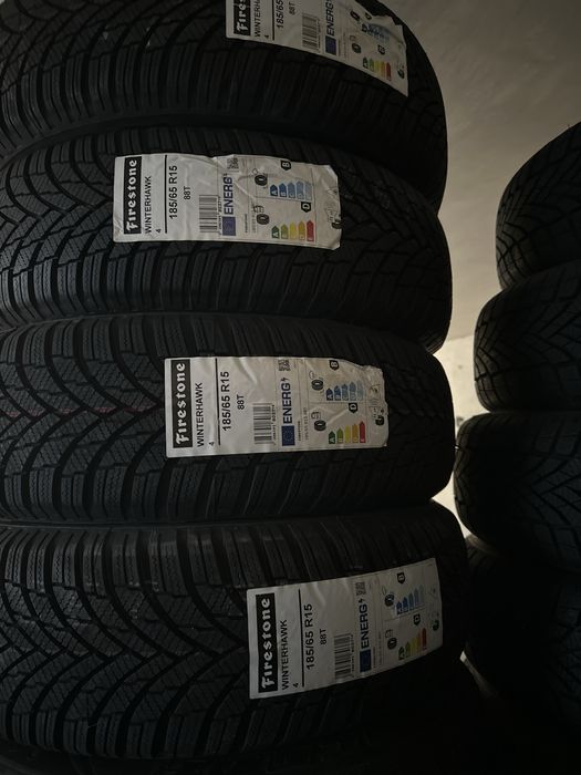 4бр.нови зимни гуми Firestone Winter Hawk 4 185/65/15 88T