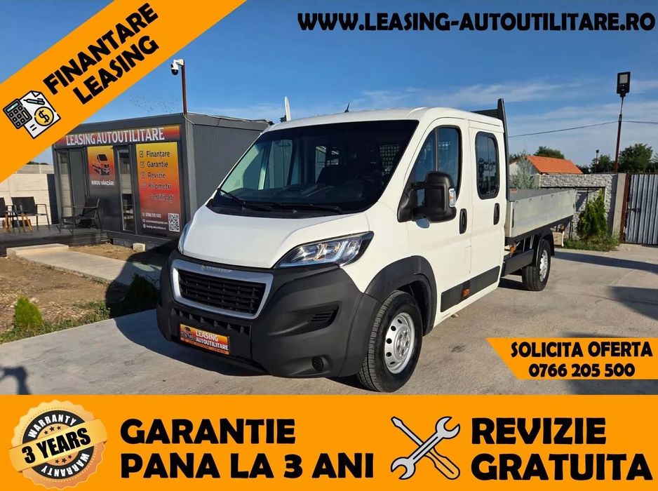 Peugeot Boxer Doka 7locuri+Bena L=3.30m An 2020/129000Km/Leasing/Garantie extinsa pana la 3 ani fara limita Km