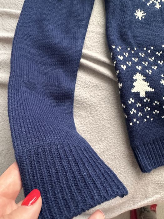 Коледен пуловер тъмносин