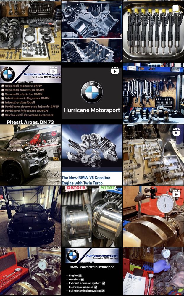 Service BMW reparatii motoare / cutii de viteze / distributii/revizii