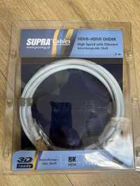 Cablu’ri HDMI-HDMI 2.0, 2.1 Supra Cables 4K,8K HDR