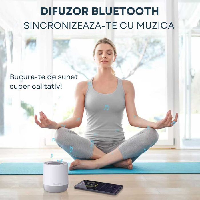 Dispozitiv Sunete Albe, pentru copii/adulti,Difuzor portabil Bluetooth