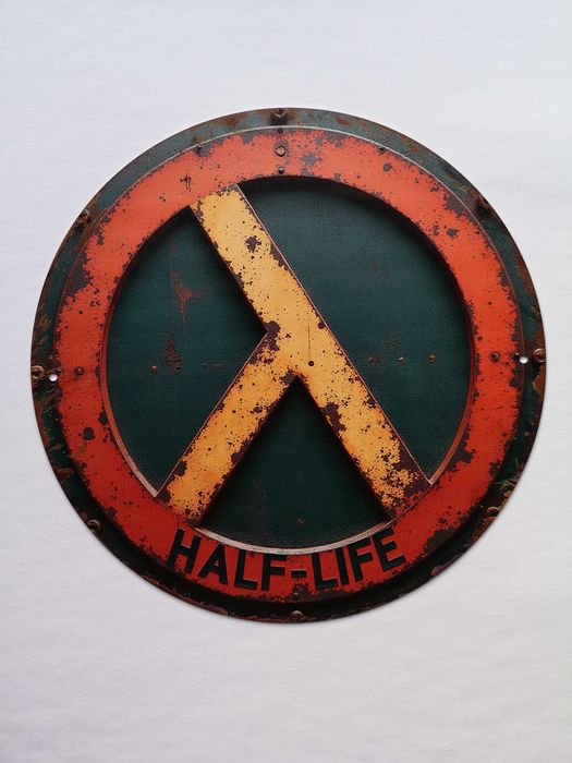 Кръгла алуминиева картина лого Half Life