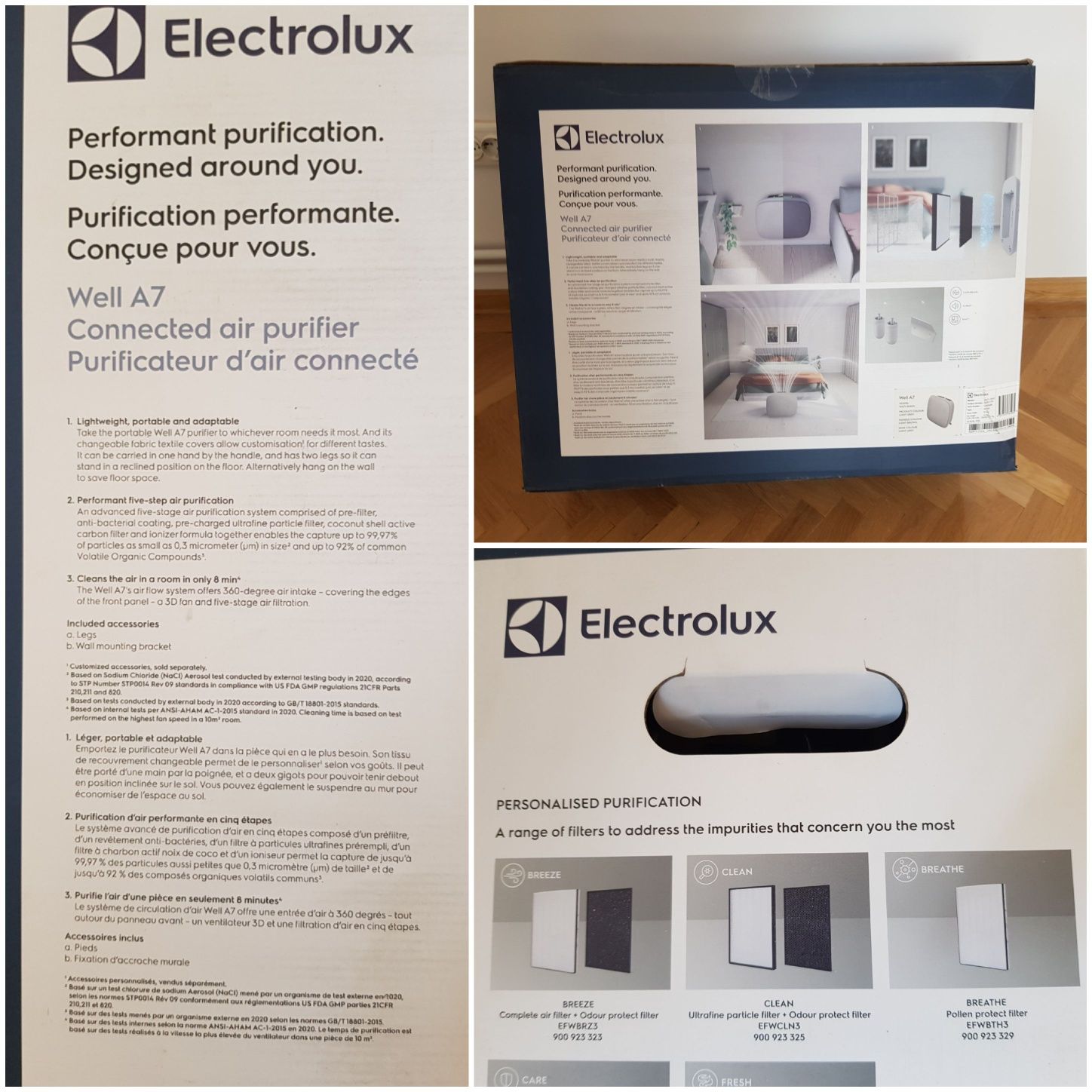 Purificator de aer Electrolux Well A7 WA71-305DG, Wi-Fi & app control