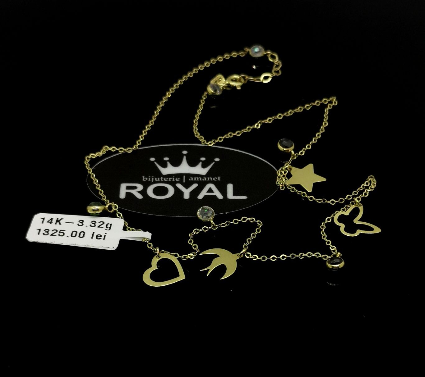 Bijuteria Royal lant din aur 14k 3.32 gr