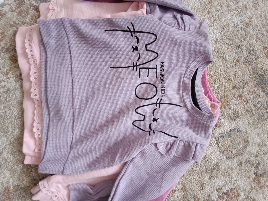 17 броя Памучни блузки за момиче -110 р-р