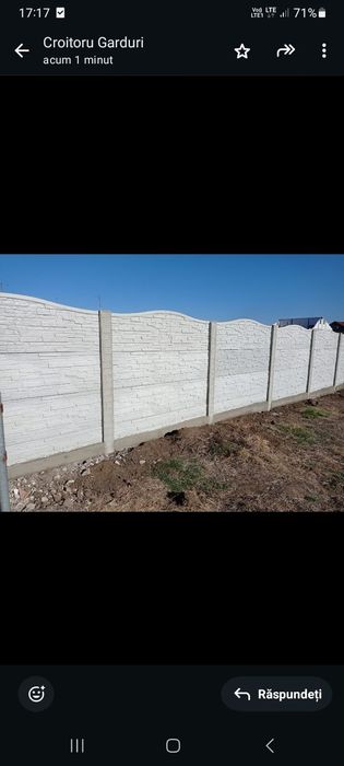 Gard din plăci de beton