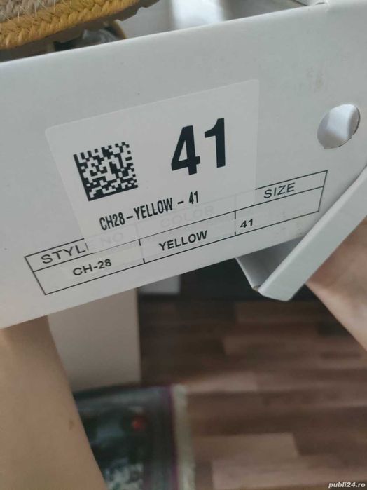 Vind Espadrile Dama masura 41 Yellow