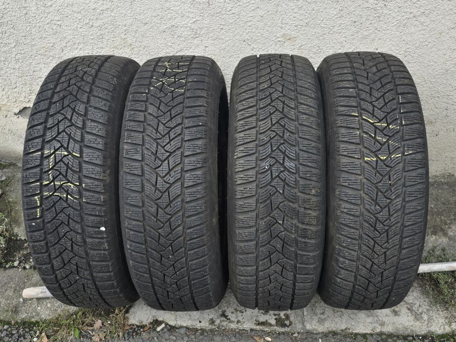 Anvelope Iarnă 195/65/R15 7mm + jante tablă R15 VW Golf /Skoda/Seat/Au