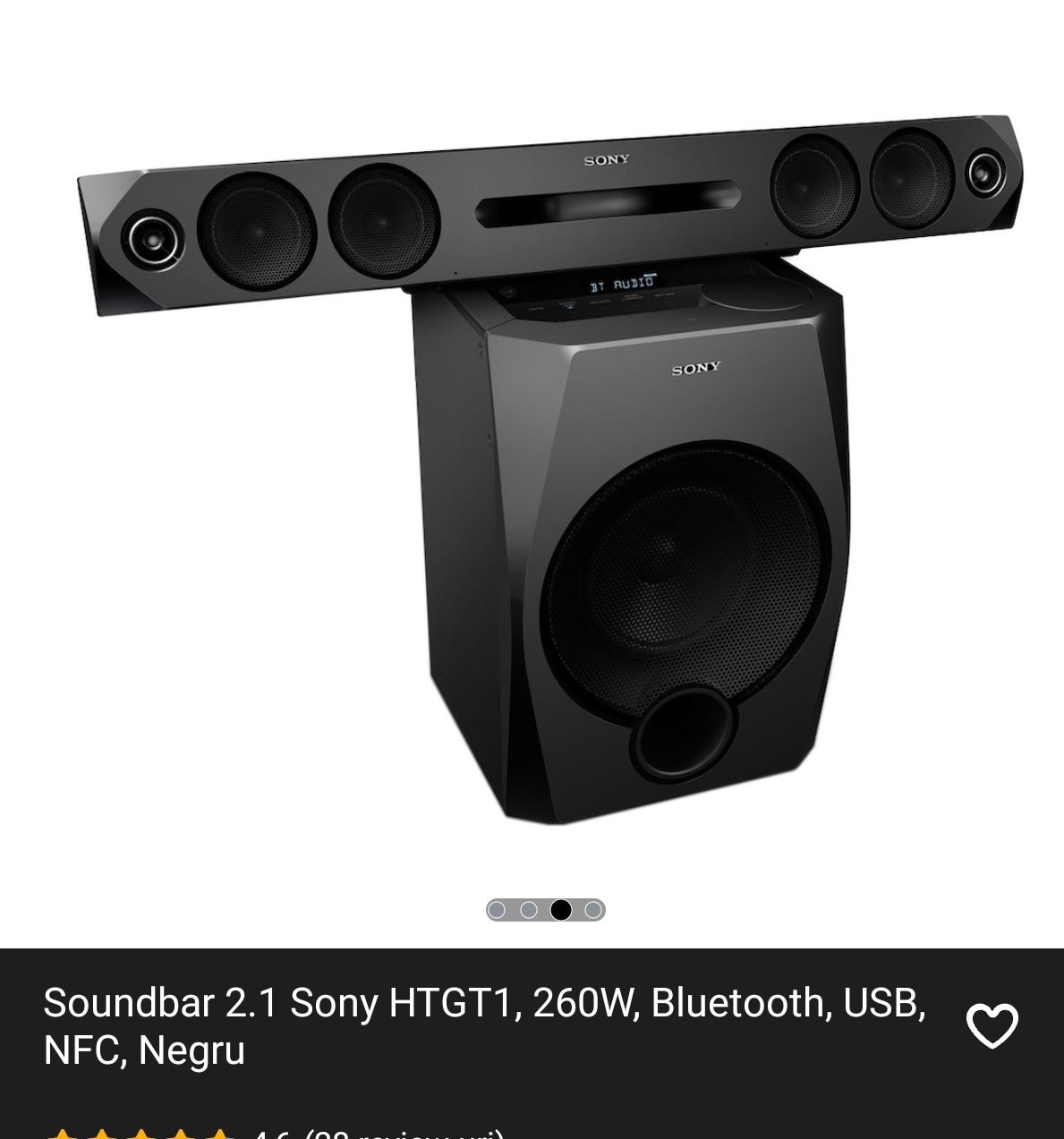 Sound bar Sony bine întreținut