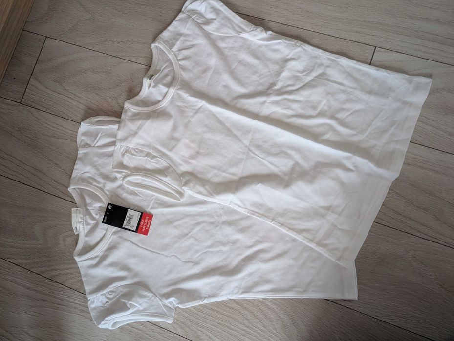 Set tricouri albe școala Next fete 10 ani