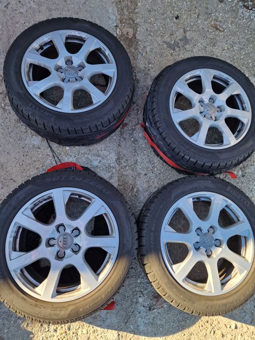 Jante Audi A4 A5 anvelope iarna Pirelli 225 50 R17