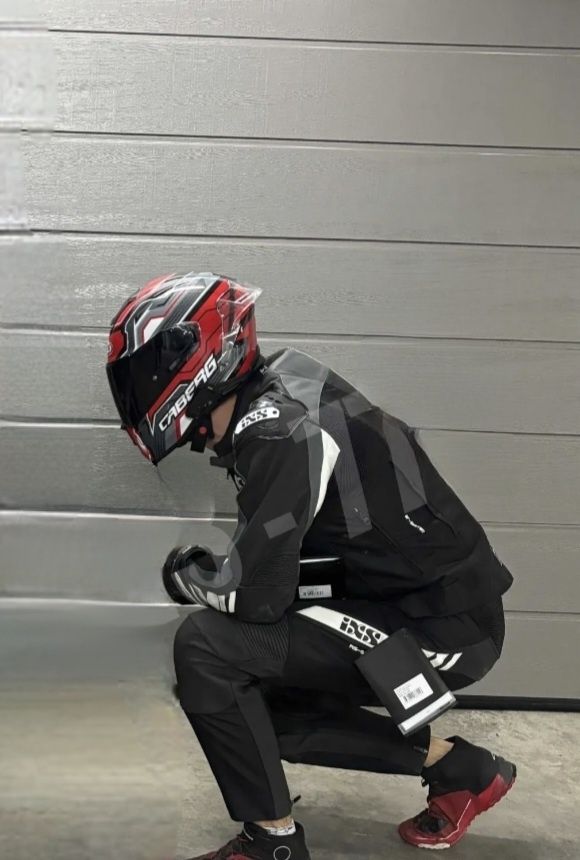 Geaca moto/ geaca motocicleta look sportiv material textil piele 52 54