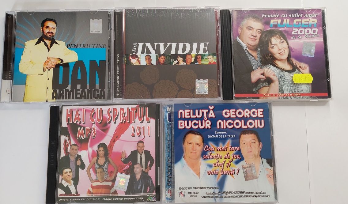 Cd uri originale si neoriginale cu muzica de petrecere si manele