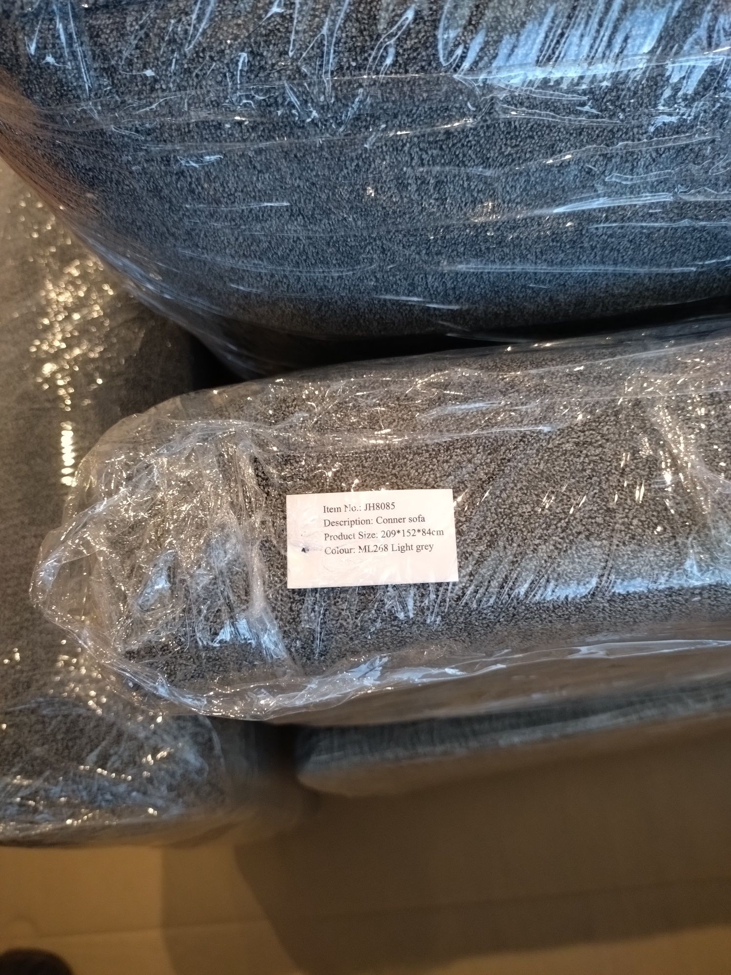 Нов ъглов диван с лежанка Hera ML268L.Grey