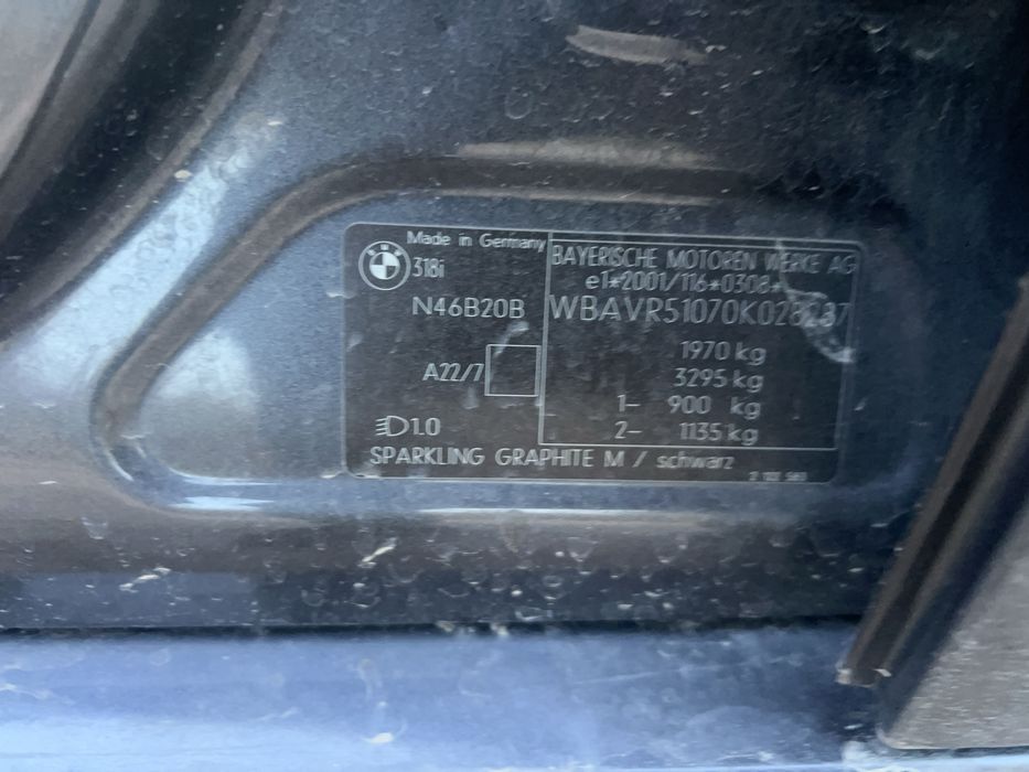 Бмв bmw e91 318i n46b20б на части