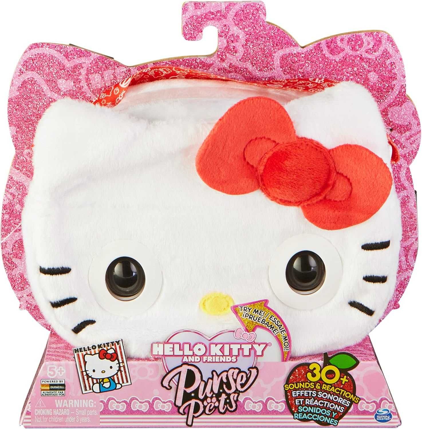 PURSE PETS Интерактивна детска чанта с мигащи очи и звуци 7 вида
