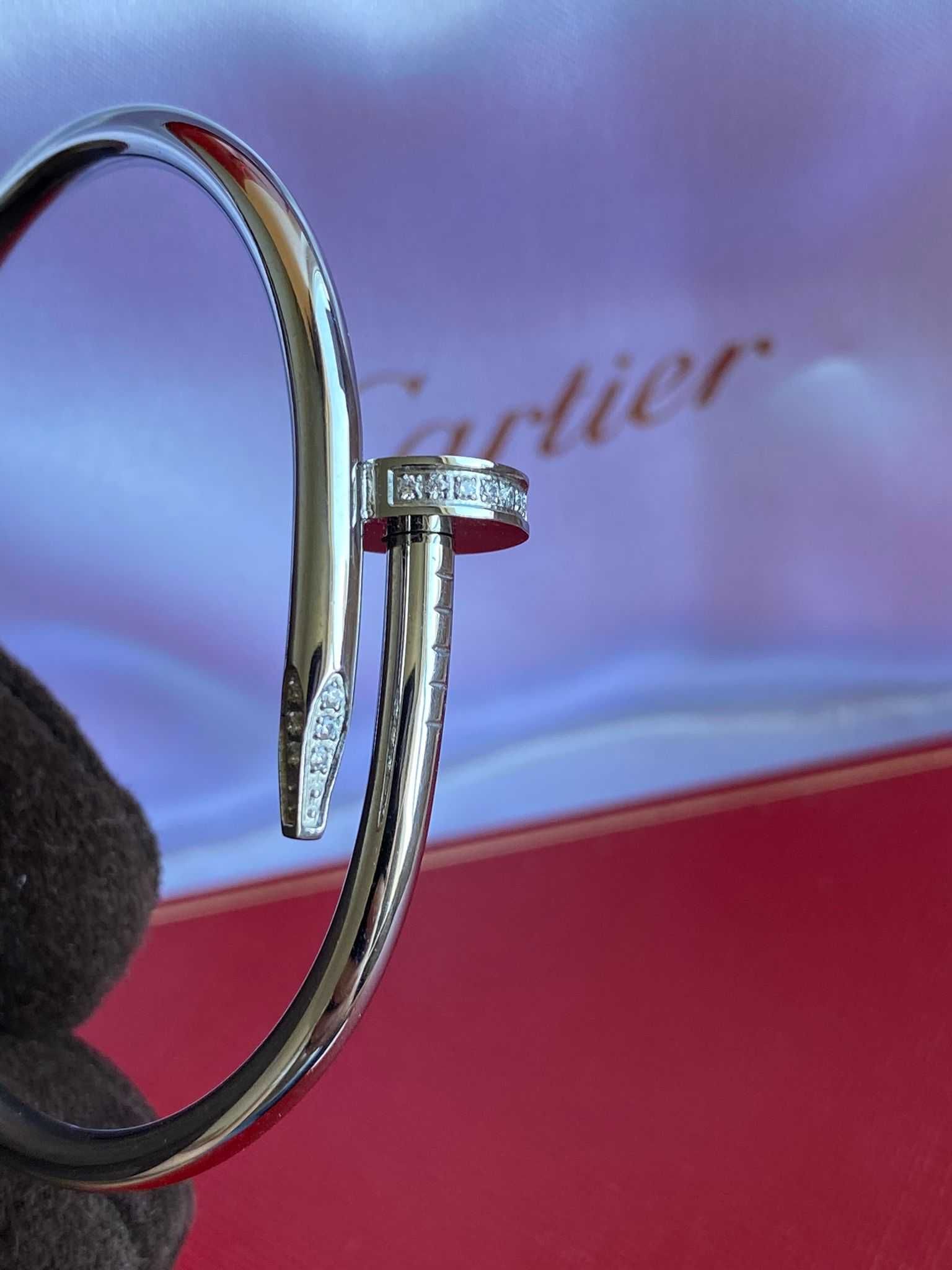 Cartier Juste un Clou Bracelet 16 White Gold 750 Diamonds