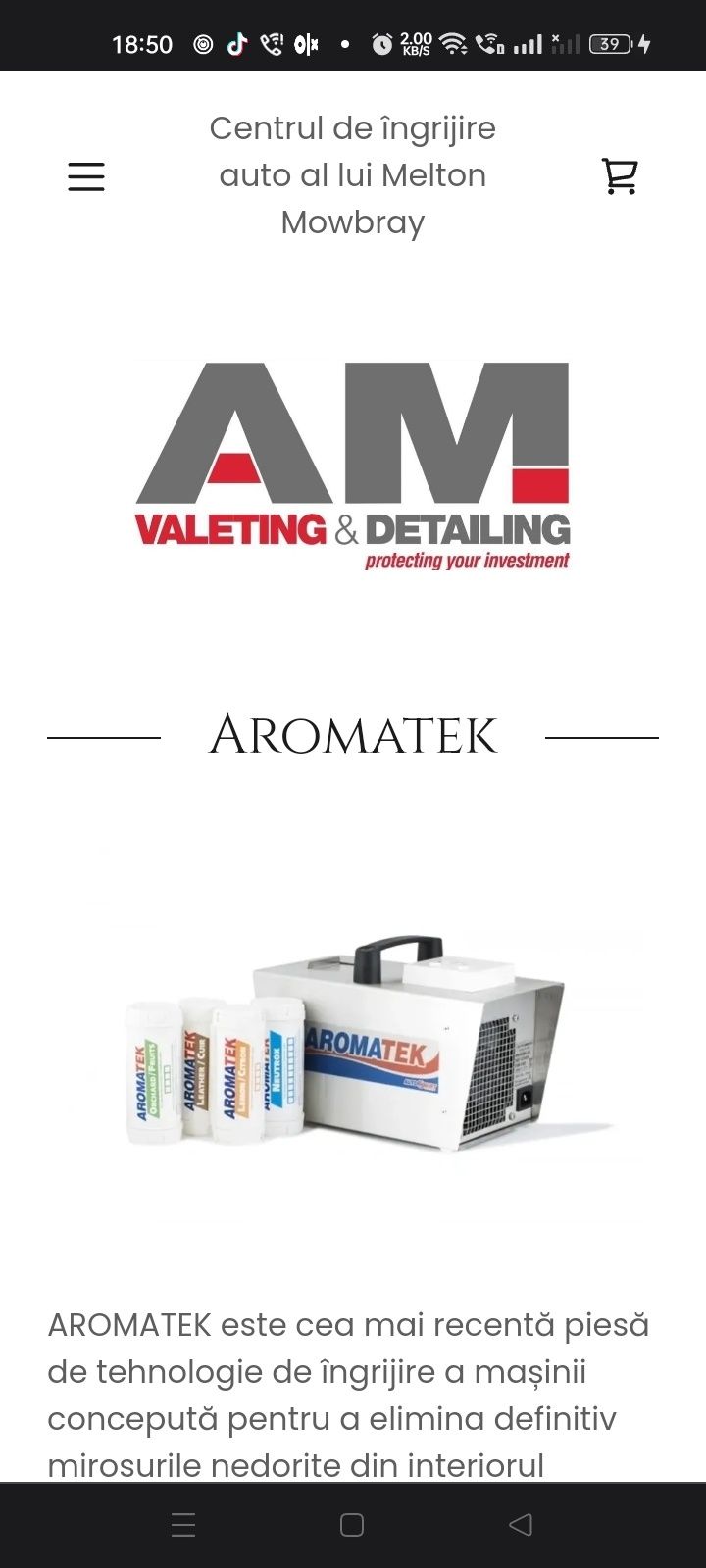 Vând Aromatek Uk