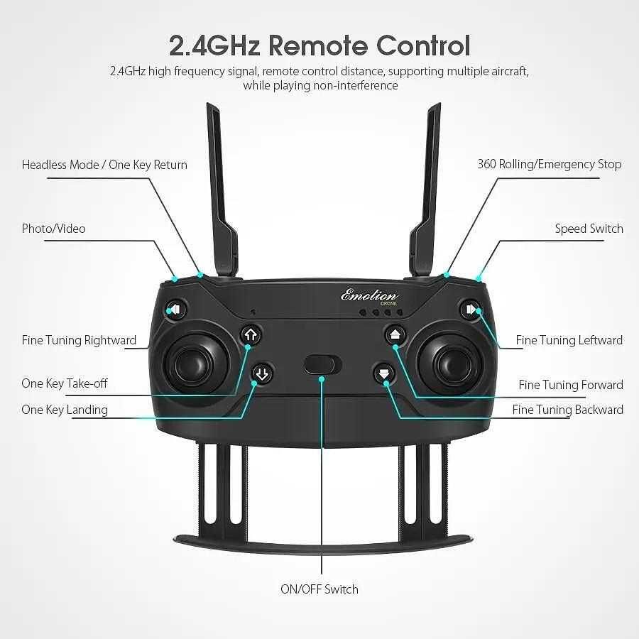 Дрон E99 PRO 2 4K HD двойна камера WIFI FPV с дистанционно