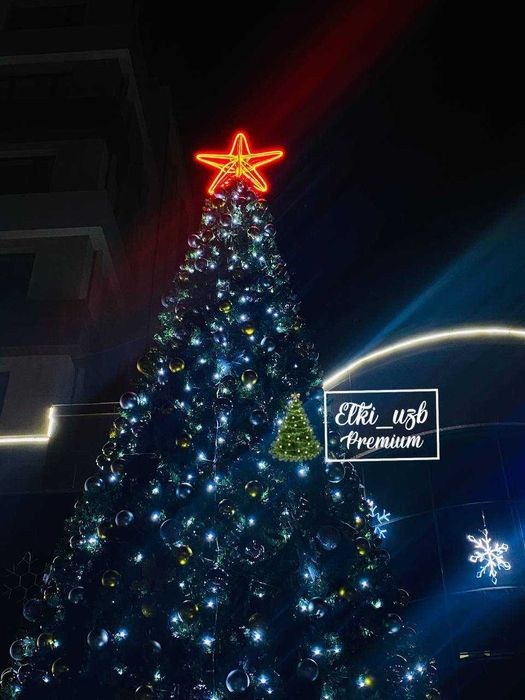 Новогодняя елка 5м.10м.15м, 20м, 25м Гигант. Новогодняя елка Реклама