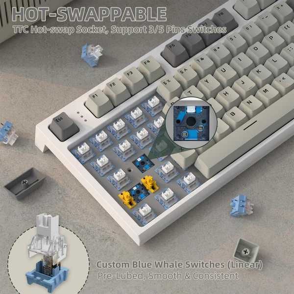 Attack Shark K86 Wireless Mechanical Беспр/ механическая клавиатура ++