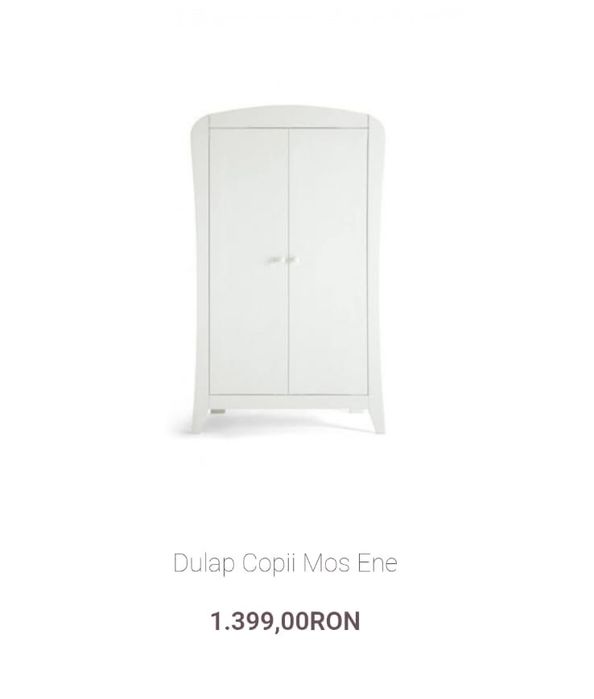 Mobila bebe dulap si comoda infasat