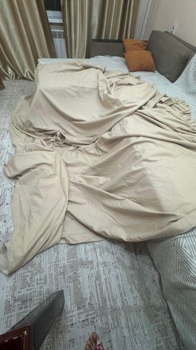 Штор блэкаут бежевый