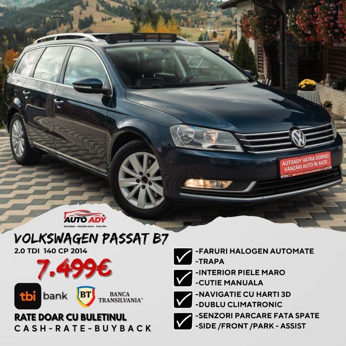 Volkswagen Passat B7 2.0 Tdi POSIBILITATE RATE
