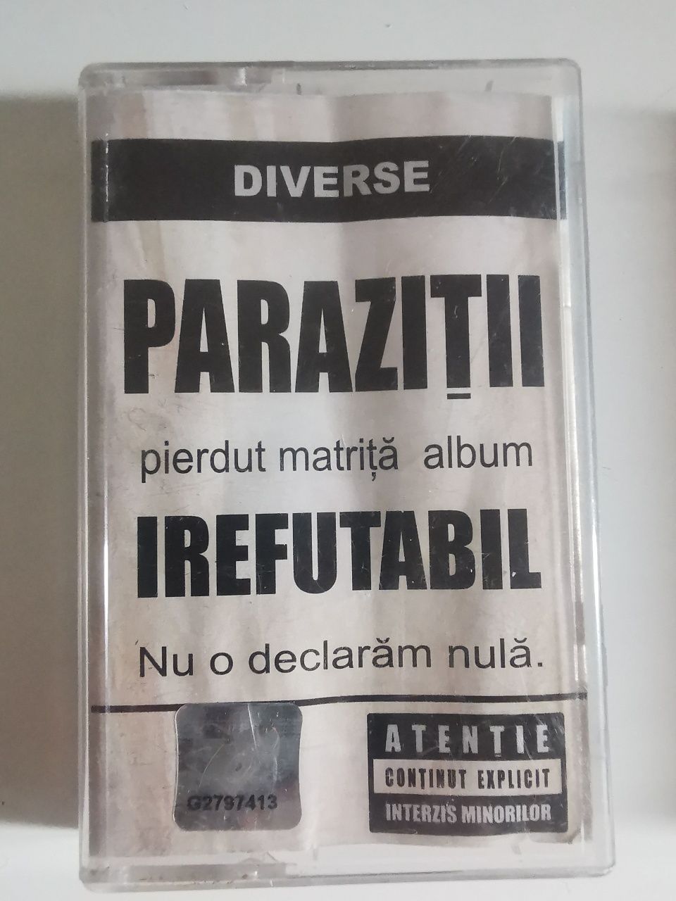 Casete hip hop romanesc Paraziții - Caseta Parazitii