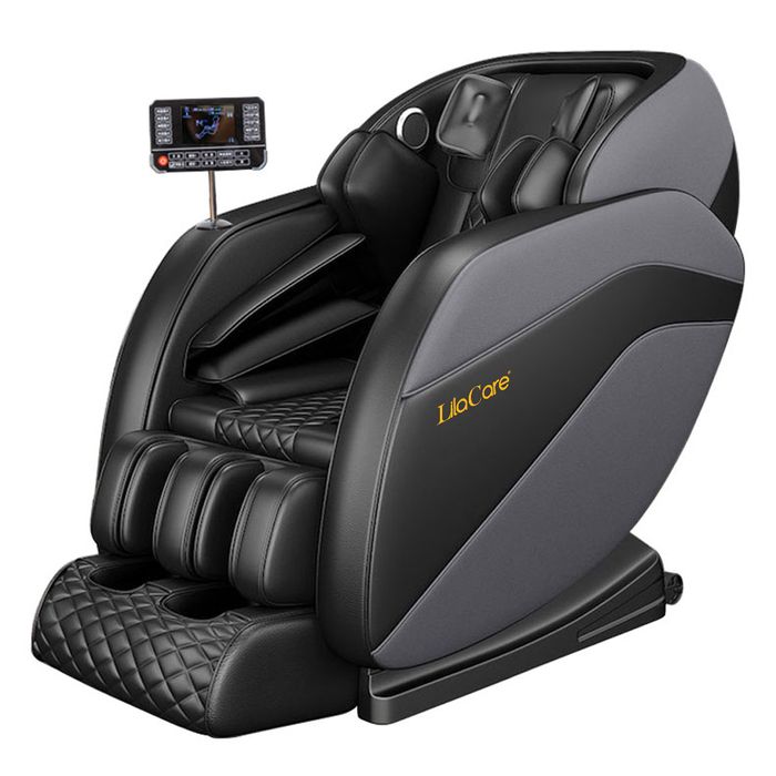 Fotoliu de masaj Royal Black , Lila Care , incalzire , bluetooth