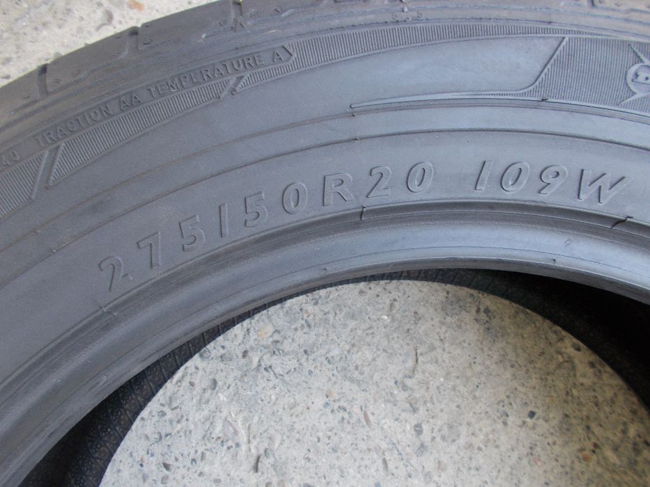 2 anvelope vara 275 50 20 dunlop  profil 6 mm