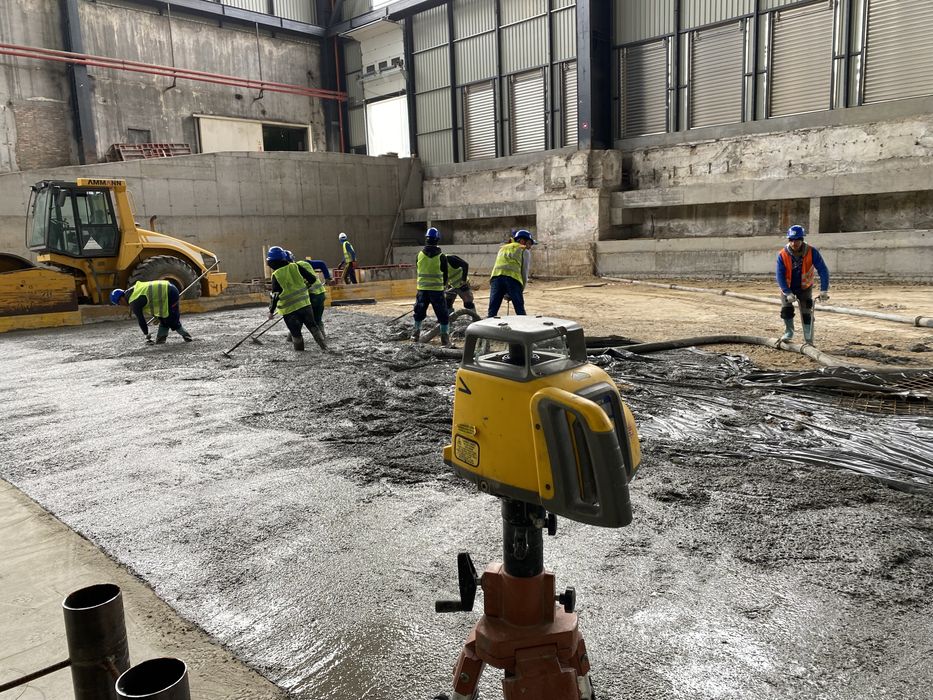 Turnari beton finisat mecanic elicopterizat