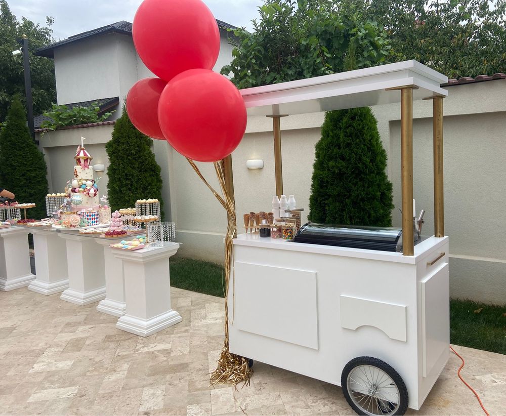 Inghetata evenimente/ ice cream bar/ Gelato Bar Waffle Bar Popcorn Bar