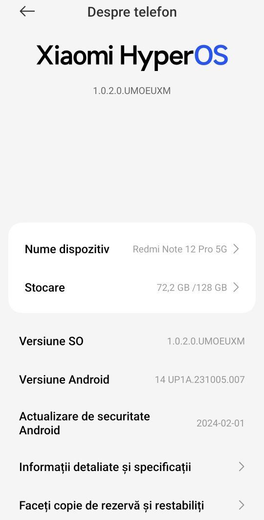 Vand Redmi Note 12 PRO 5G