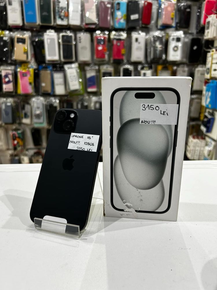 Apple!! Iphone 15 Black Nou - 10 incarcari
