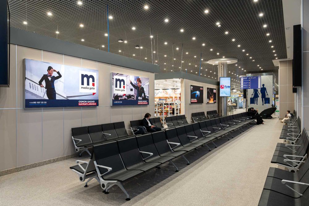 Реклама в аэропортах Ташкента | Узбекситана | REKLAMA AYRAPORT | RA-4