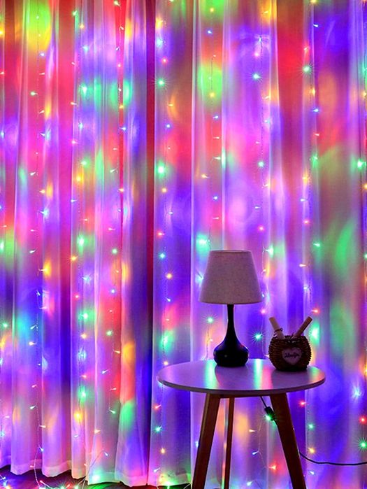 Светеща Led завеса-300х300 см/светлинен водопад