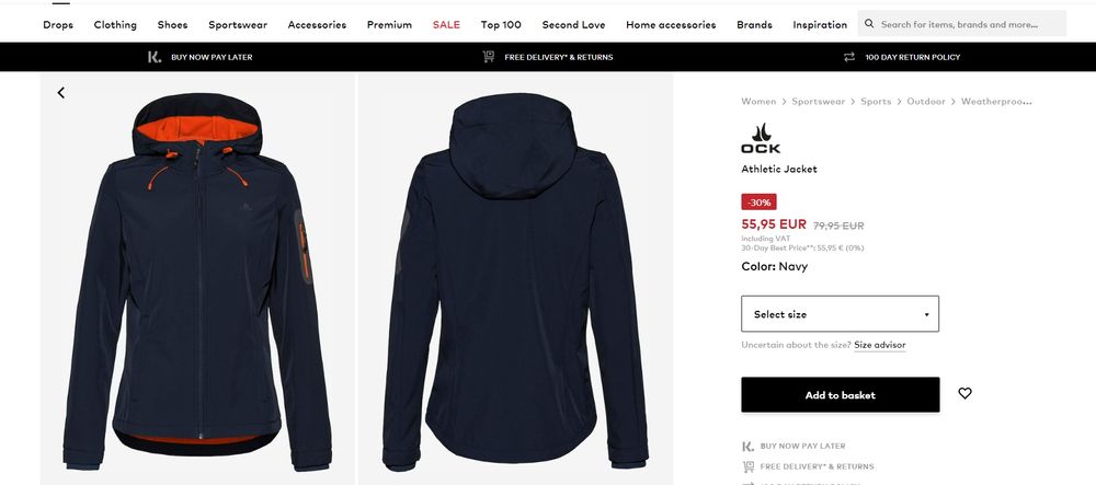 OCK Jachetă ski mărimea 38