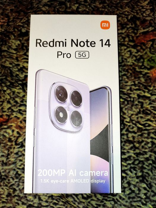 XIAOMI Redmi Note 14 Pro, 256GB, 8GB RAM, Dual SIM, Midnight Black