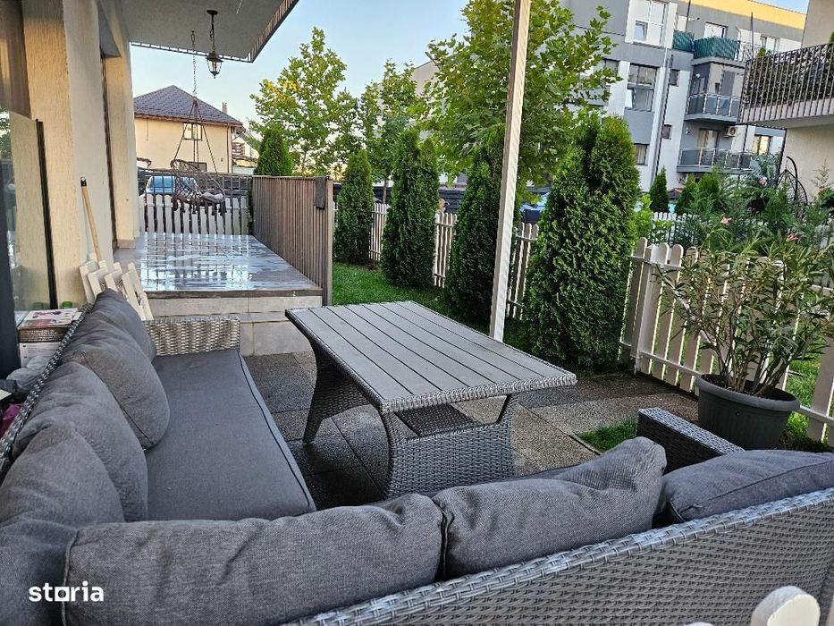 Apartament 2 camere Tunari / Otopeni - gradina + loc parcare