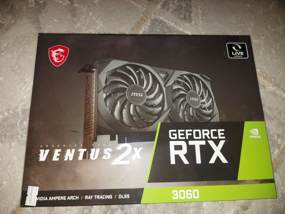 Видеокарта MSI RTX 3060 Ventus 2X, 12 GB, GeForce RTX 3060