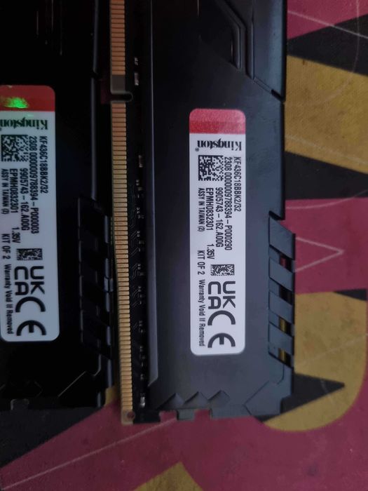 memorii ram kingston fury beast  ddr4  32gb ( 2x16gb ) 3600 MHZ CL 18