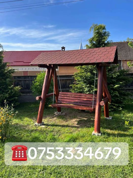 Leagan balansoar foisor set masa cu banci fantana